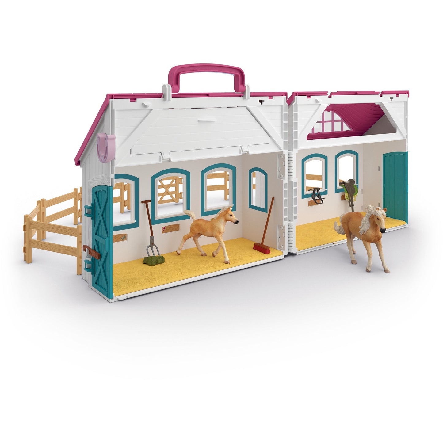 Horse Club Offenstall Kleines Hufeisen, Spielgebäude