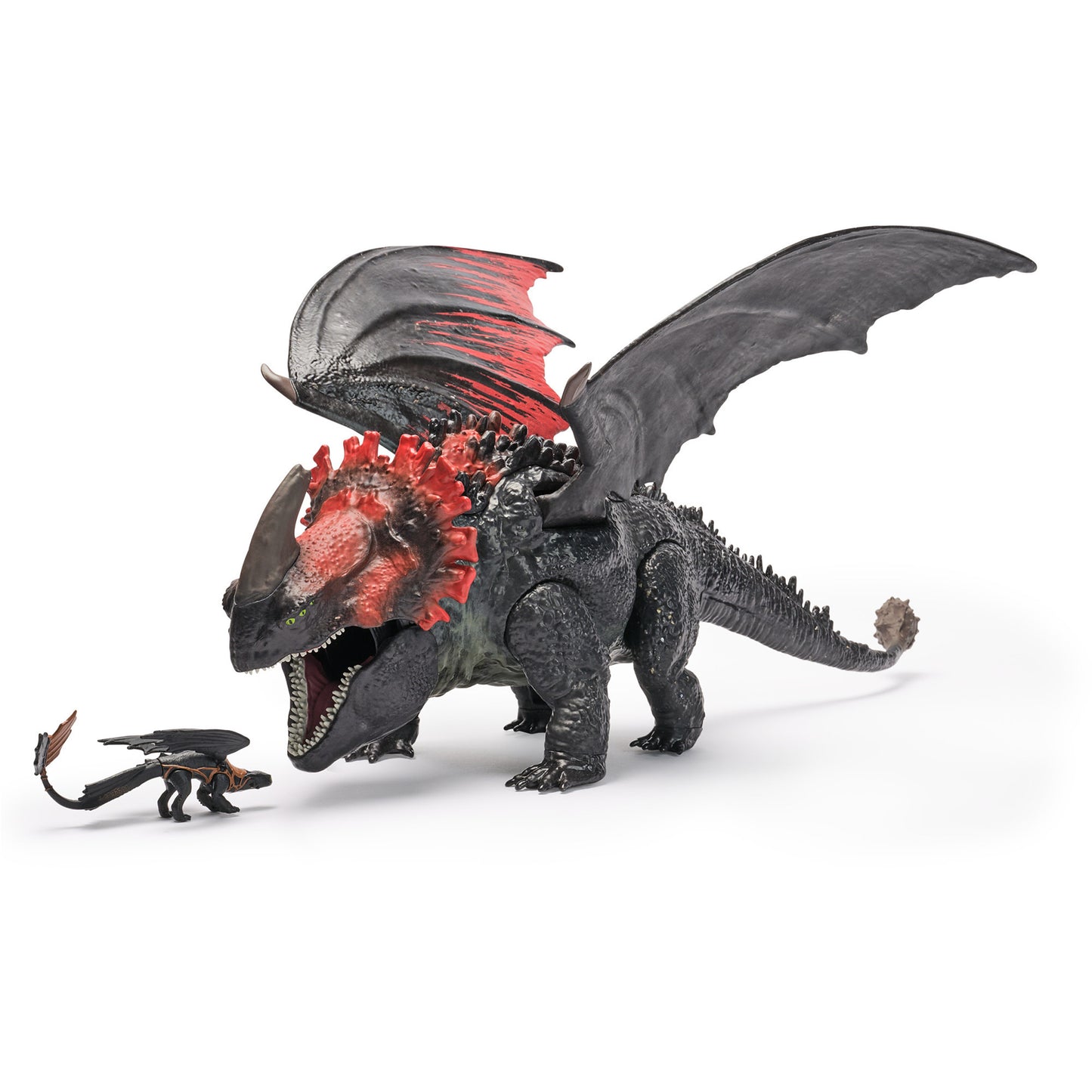 Drachenzähmen leicht gemacht - Roter Tod-Drachenfigur & Mini Ohnezahn, Spielfigur