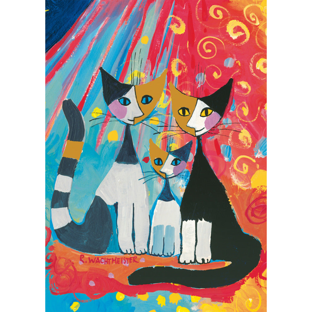 Rosina Wachtmeister: Glückliche Katzenfamilie, Puzzle