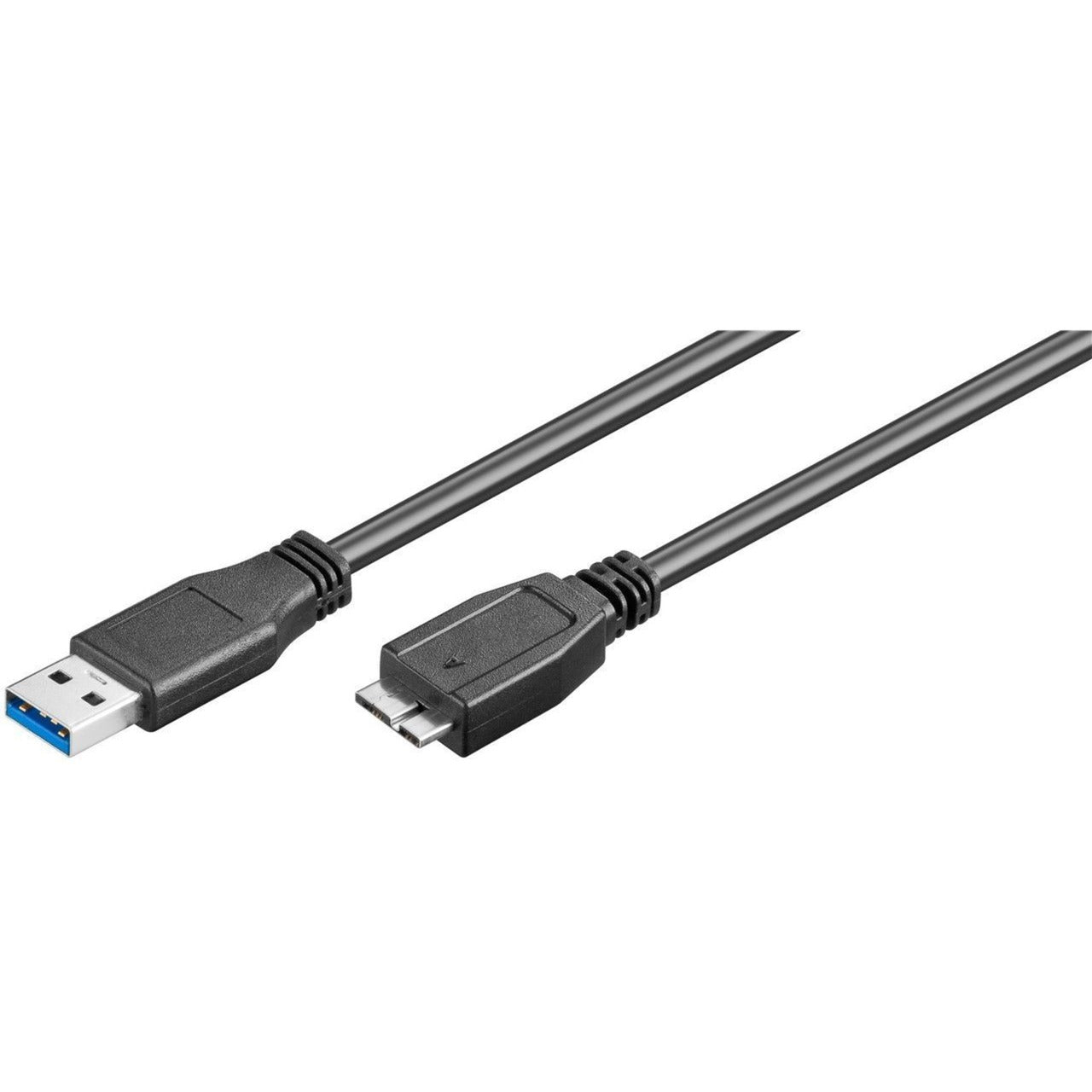 Goobay USB 3.2 Gen 1 Kabel, USB-A Stecker > Micro-USB Stecker (Typ B) (schwarz, 1 Meter, SuperSpeed)