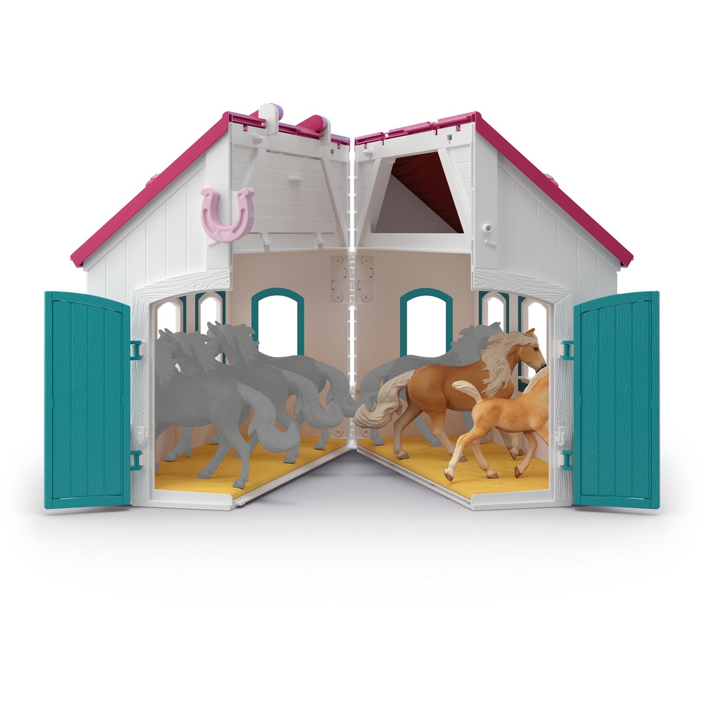Horse Club Offenstall Kleines Hufeisen, Spielgebäude