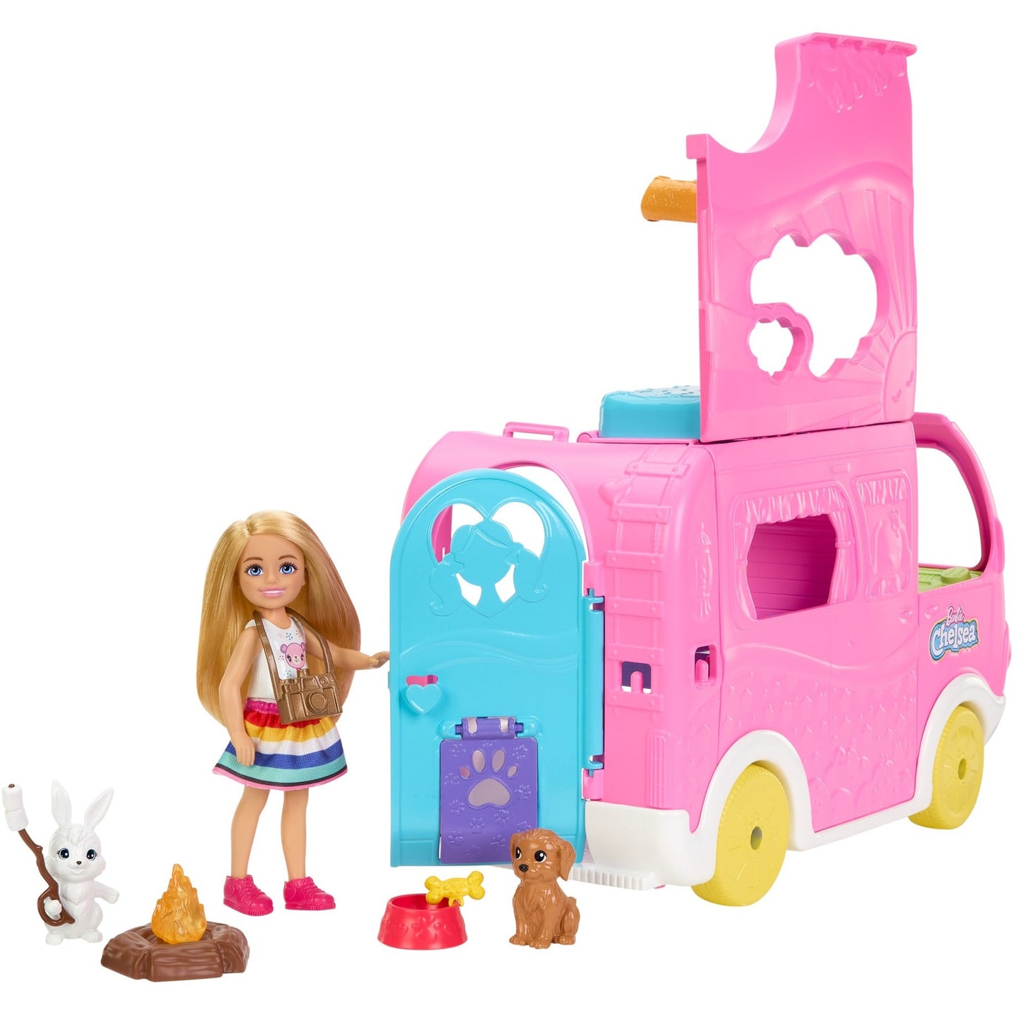 Mattel Barbie Chelsea 2-in-1 Camper, Spielfahrzeug