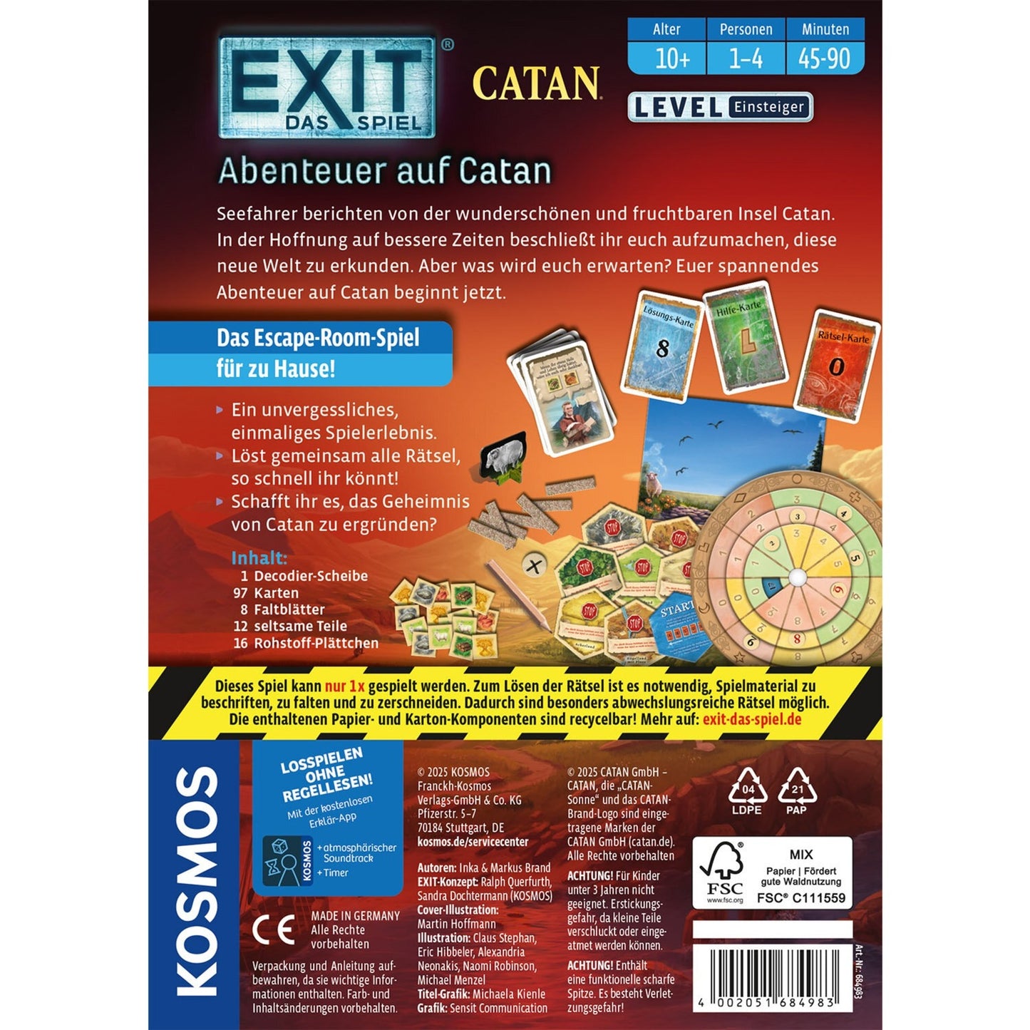 EXIT - Das Spiel: Abenteuer auf Catan, Partyspiel