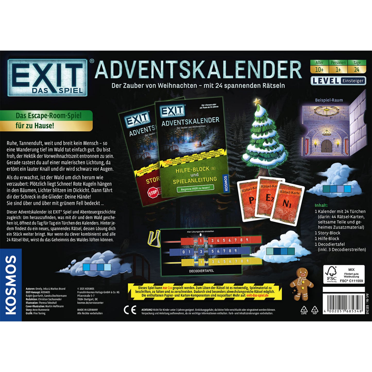 EXIT - Das Spiel Adventskalender: Der Zauber von Weihnachten, Partyspiel