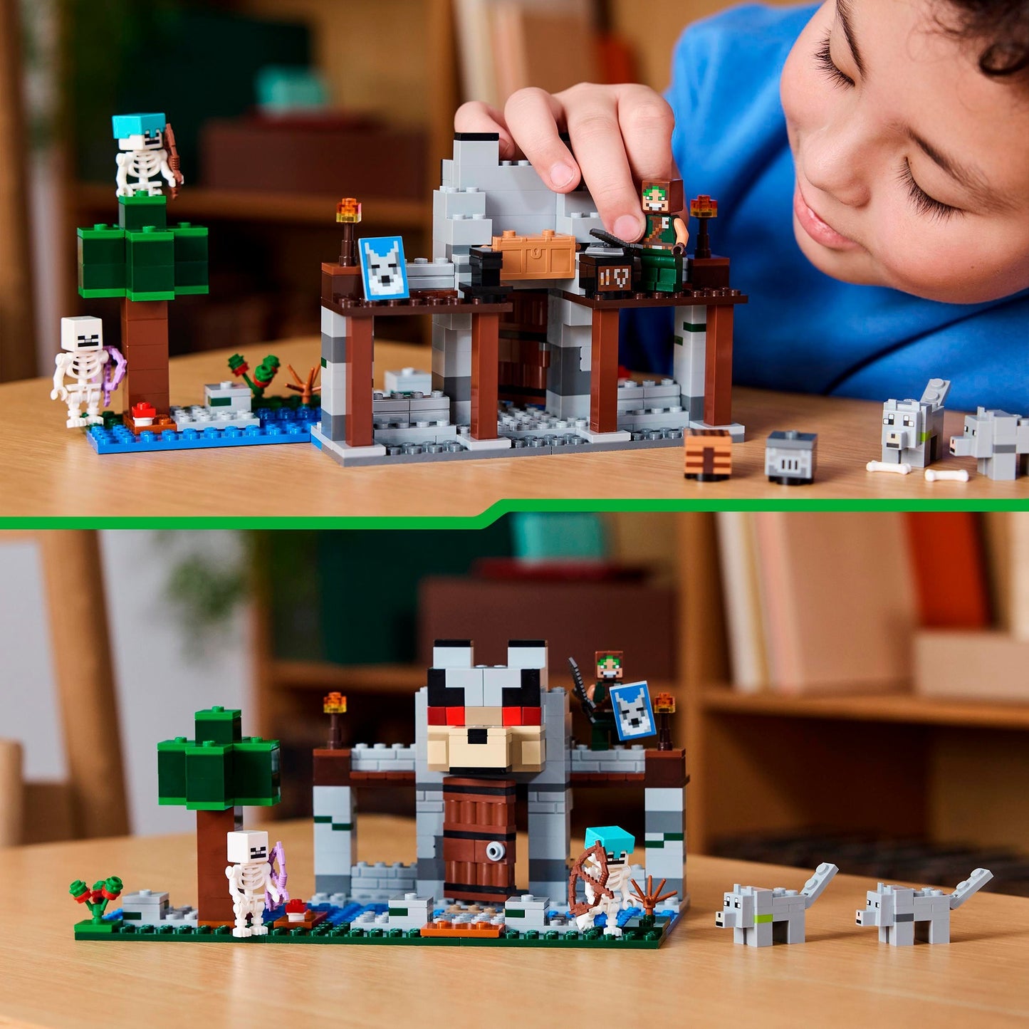 LEGO 21261 Minecraft Die Wolfsfestung, Konstruktionsspielzeug