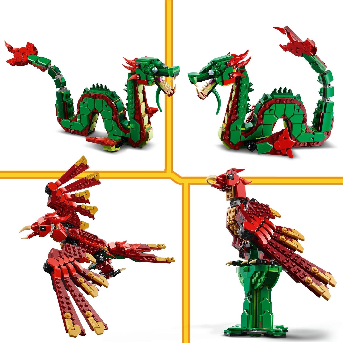 31161 Creator 3-in-1 Grüner Drache, Konstruktionsspielzeug