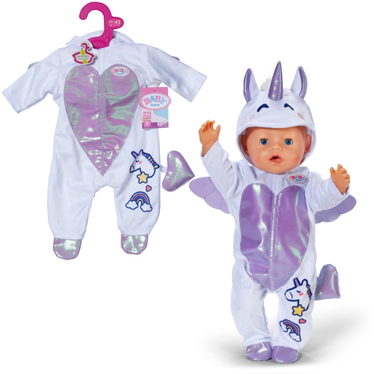 BABY born Einhornanzug 43cm, Puppenzubehör
