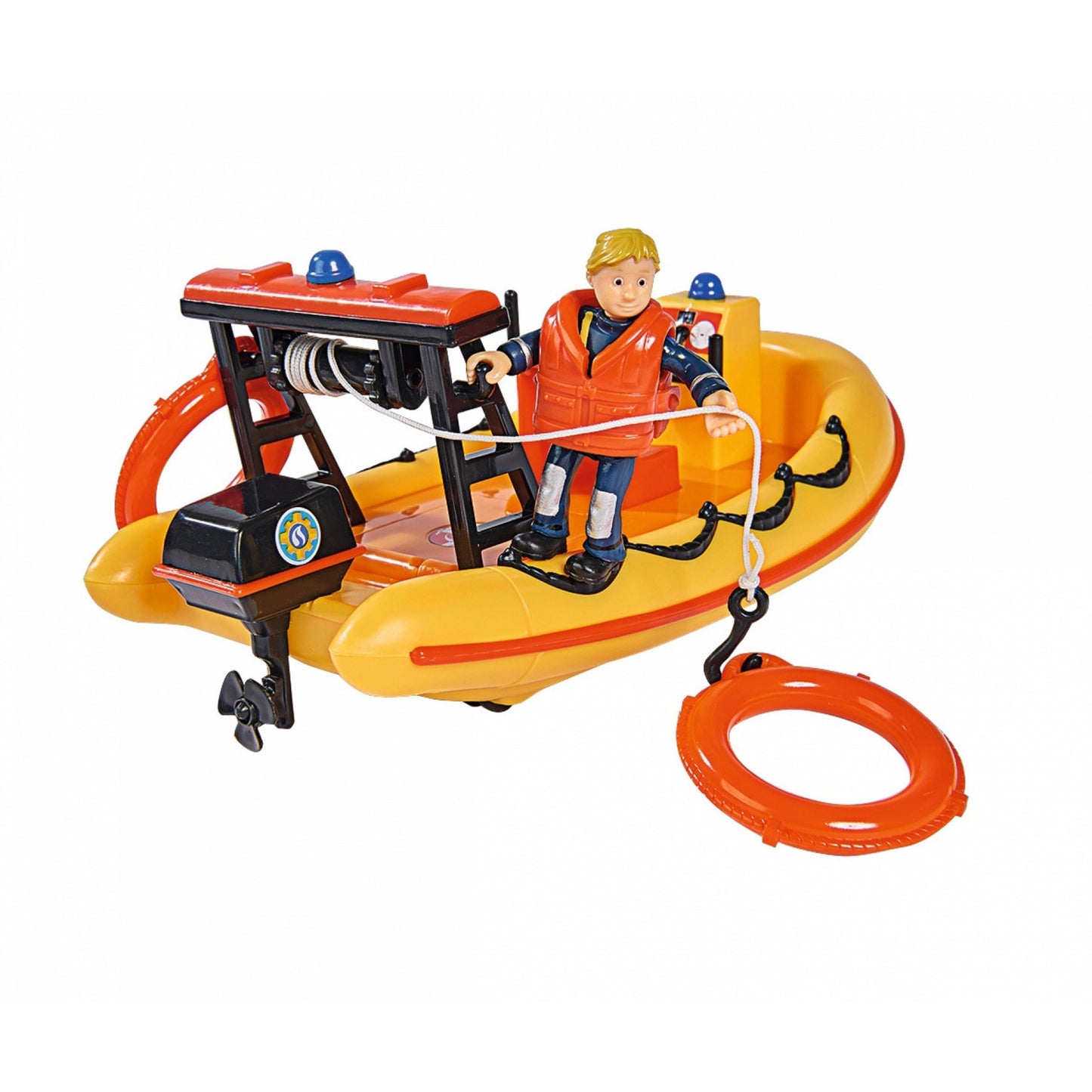 Feuerwehrmann Sam Neptune Boot mit Figur, Spielfahrzeug