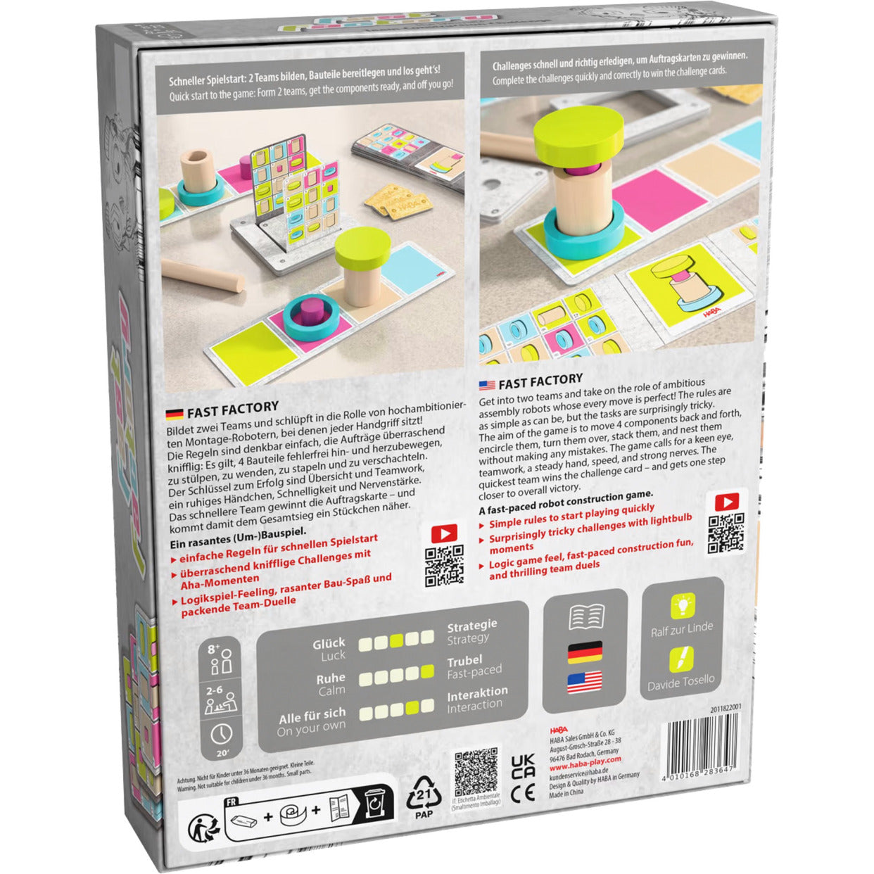 Fast Factory, Brettspiel