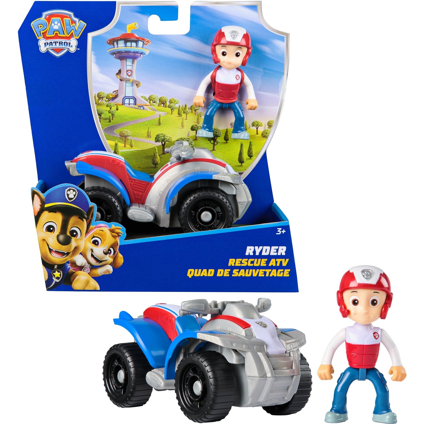 Paw Patrol - Rettungs-Quad mit Ryder Spielfigur, Spielfahrzeug