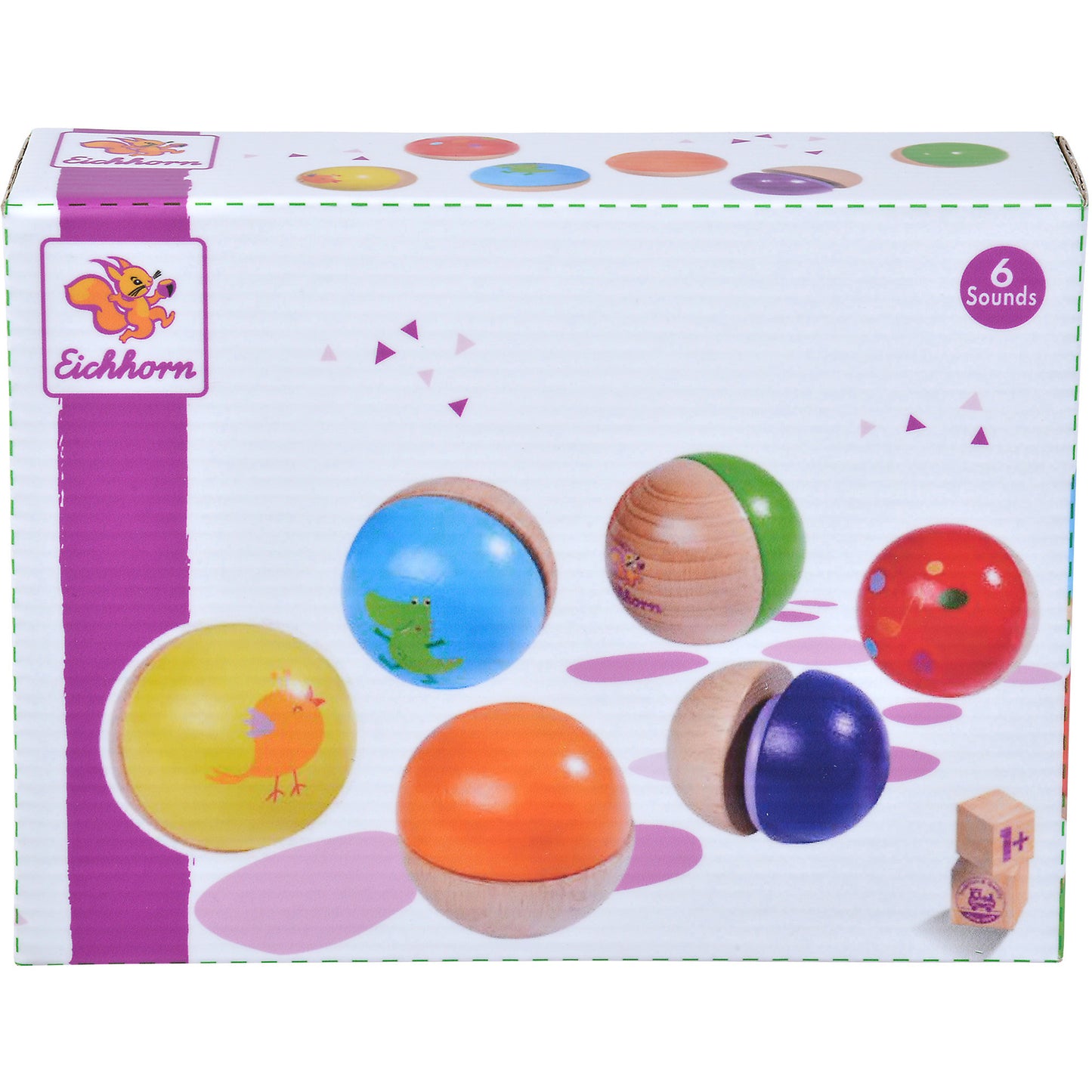 Musik Holzkugel mit Sound, Musikspielzeug