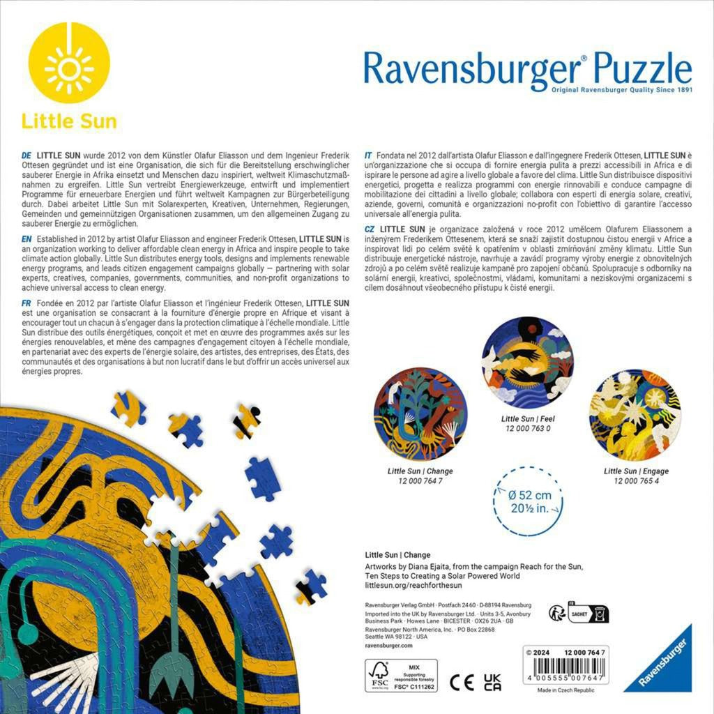 Ravensburger Puzzle Little Sun - Change (500 Teile)