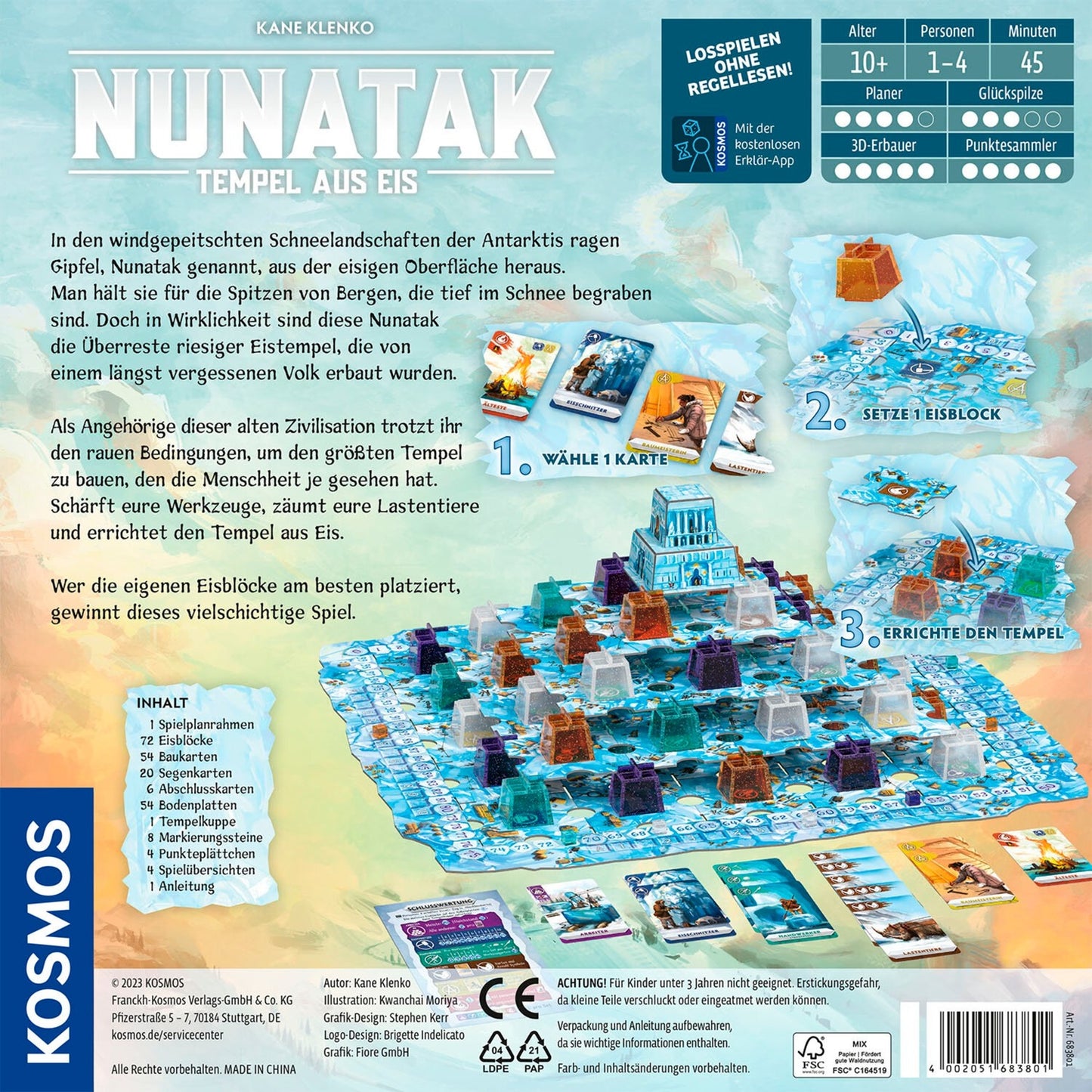 KOSMOS Nunatak, Brettspiel