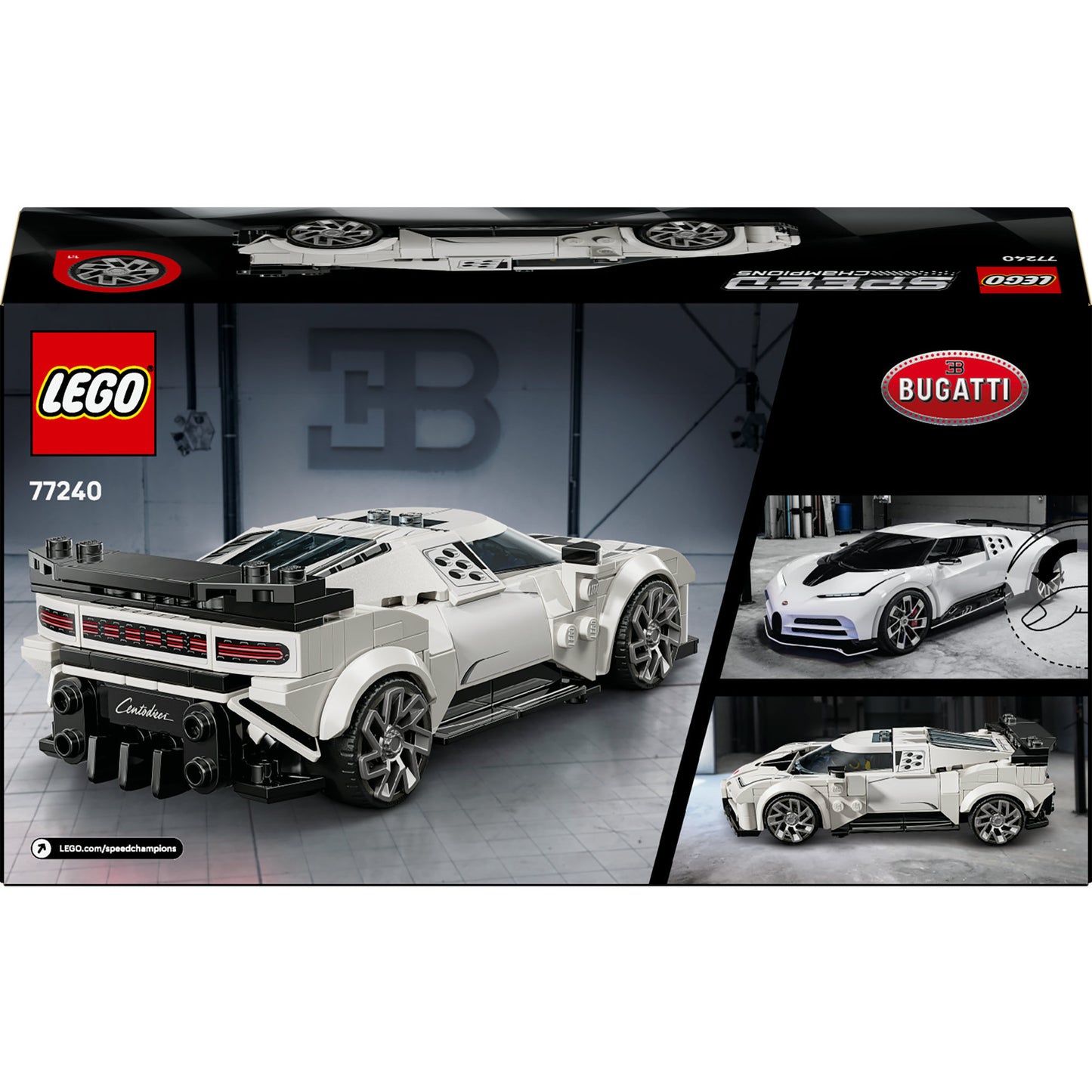 77240 Speed Champions Bugatti Centodieci Hypersportwagen, Konstruktionsspielzeug
