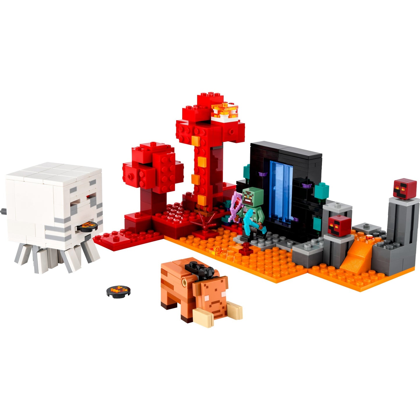 LEGO 21255 Minecraft Hinterhalt am Netherportal, Konstruktionsspielzeug
