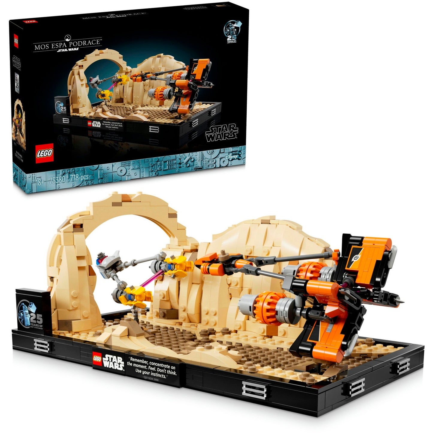 LEGO 75380 Star Wars Podrennen in Mos Espa - Diorama, Konstruktionsspielzeug