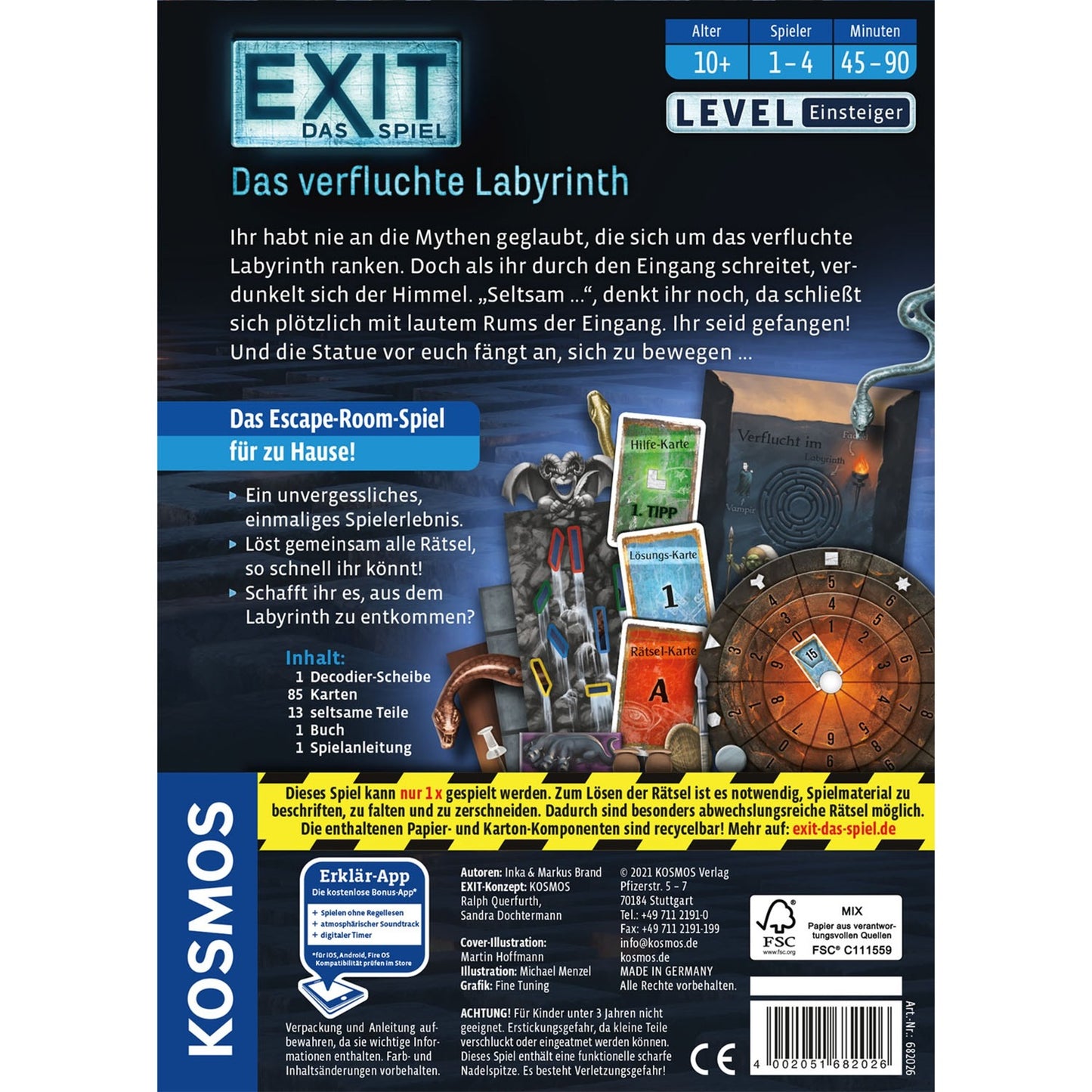 KOSMOS EXIT - Das verfluchte Labyrinth, Partyspiel