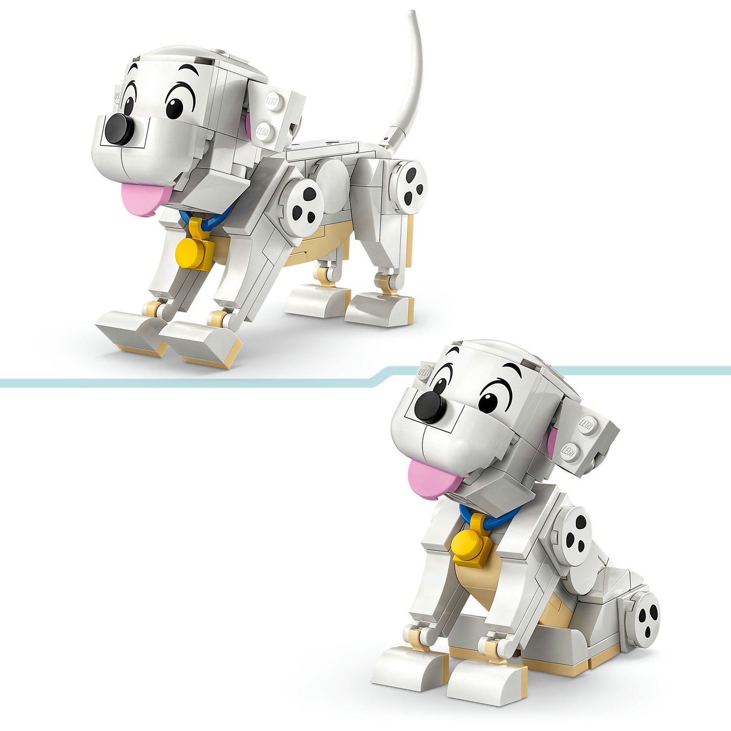 43271 Disney Classic Die Welpen Lucky und Penny aus 101 Dalmatiner, Konstruktionsspielzeug
