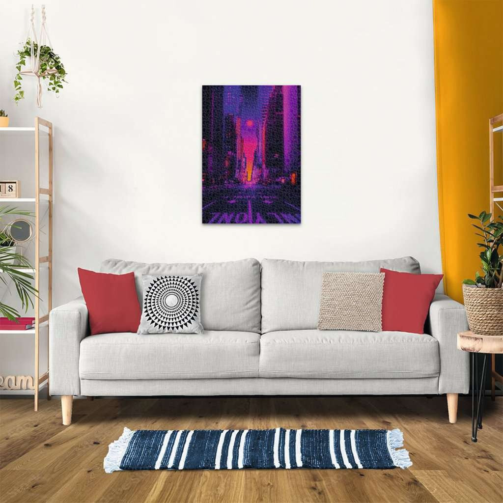 Puzzle New York in Neon