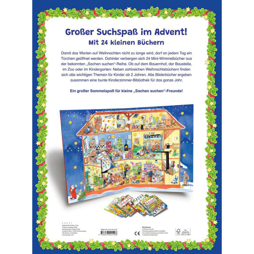Mein grosser Sachen suchen Adventskalender, Lernbuch