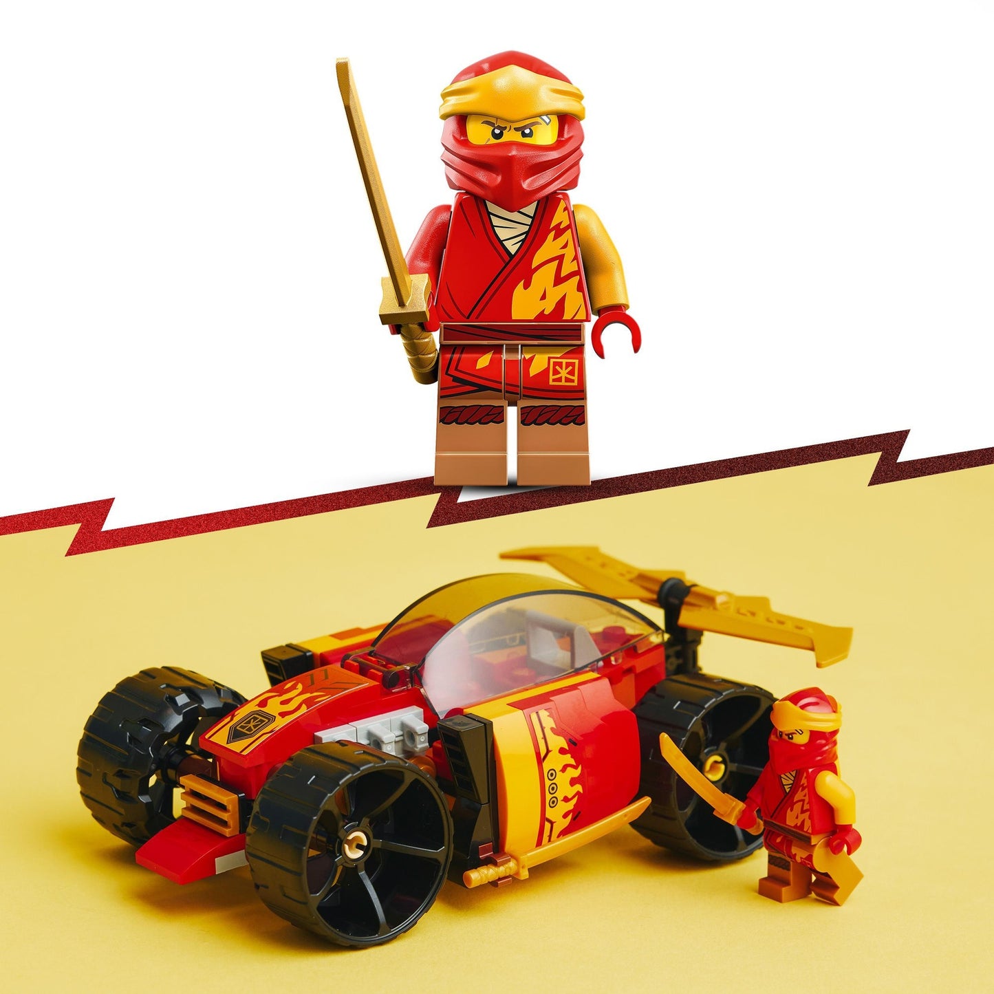 LEGO 71780 Ninjago Kais Ninja-Rennwagen EVO, Konstruktionsspielzeug