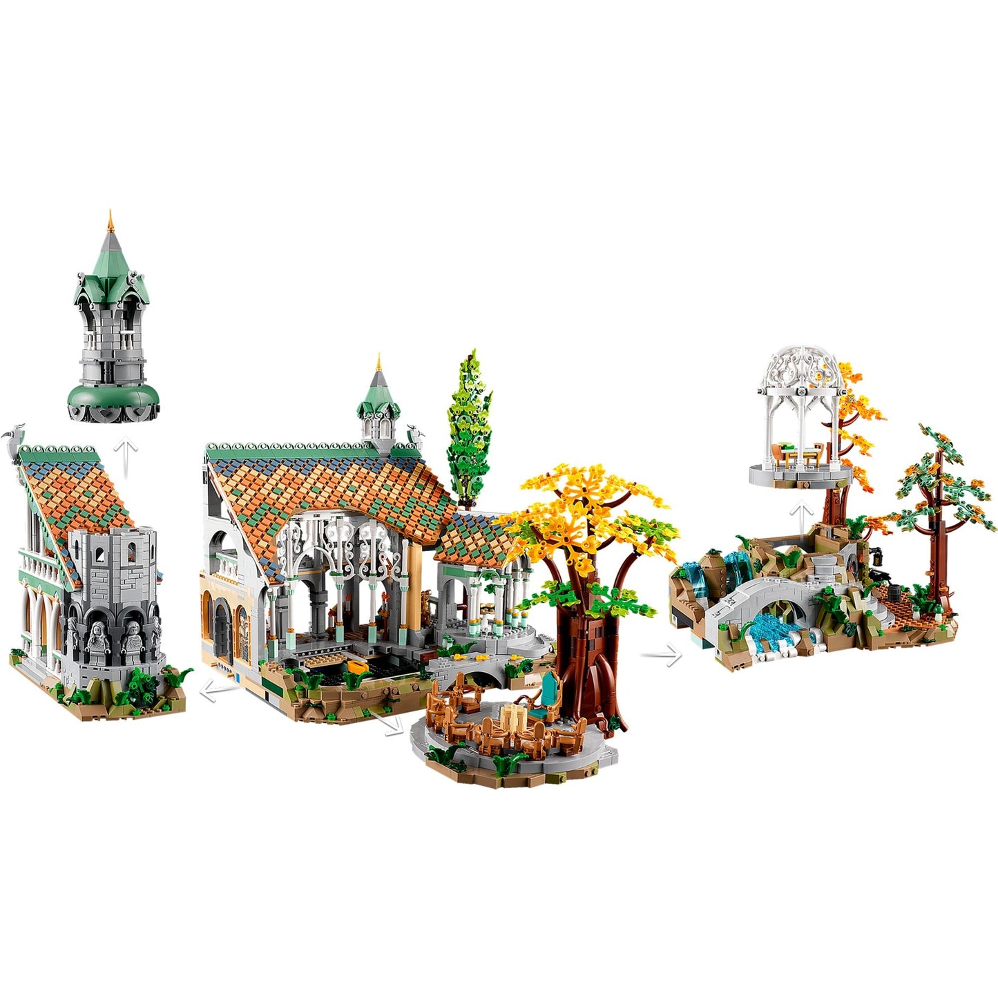 LEGO 10316 Der Herr der Ringe: Bruchtal, Konstruktionsspielzeug