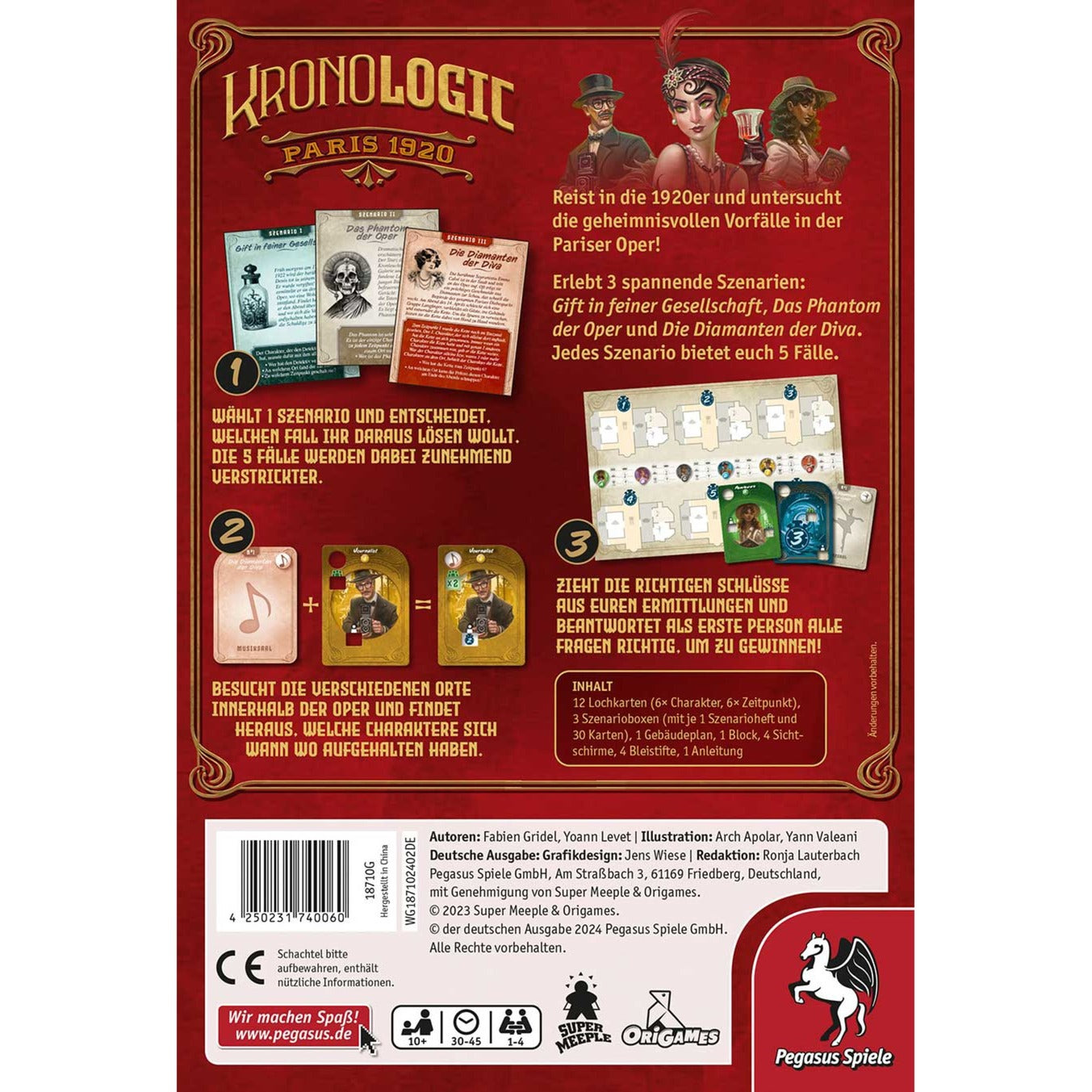 Kronologic - Paris 1920, Brettspiel