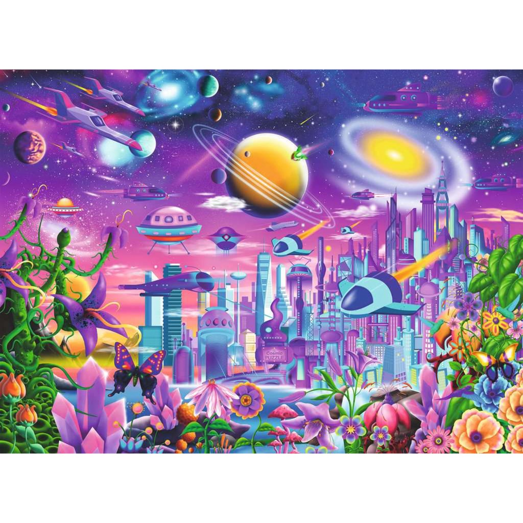 Ravensburger Kinderpuzzle Kosmische Stadt (200 Teile)