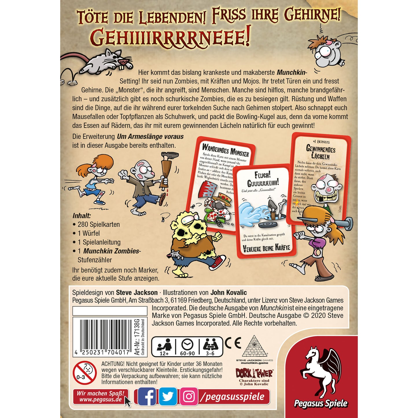 Munchkin Zombies 1+2, Kartenspiel