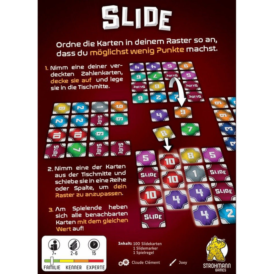 Slide, Kartenspiel