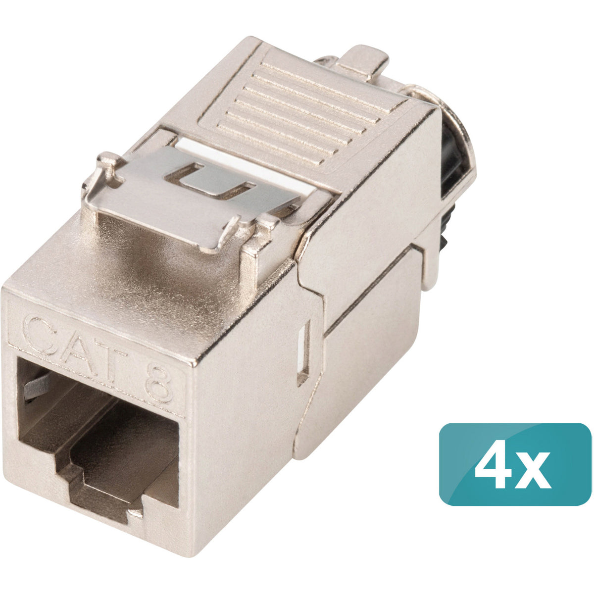 Keystone-Modul Cat. 8.1, geschirmt, 4 Stück