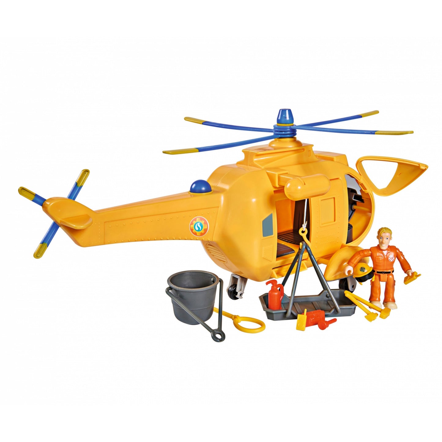 Feuerwehrmann Sam Hubschrauber Wallaby II mit Figur, Spielfahrzeug