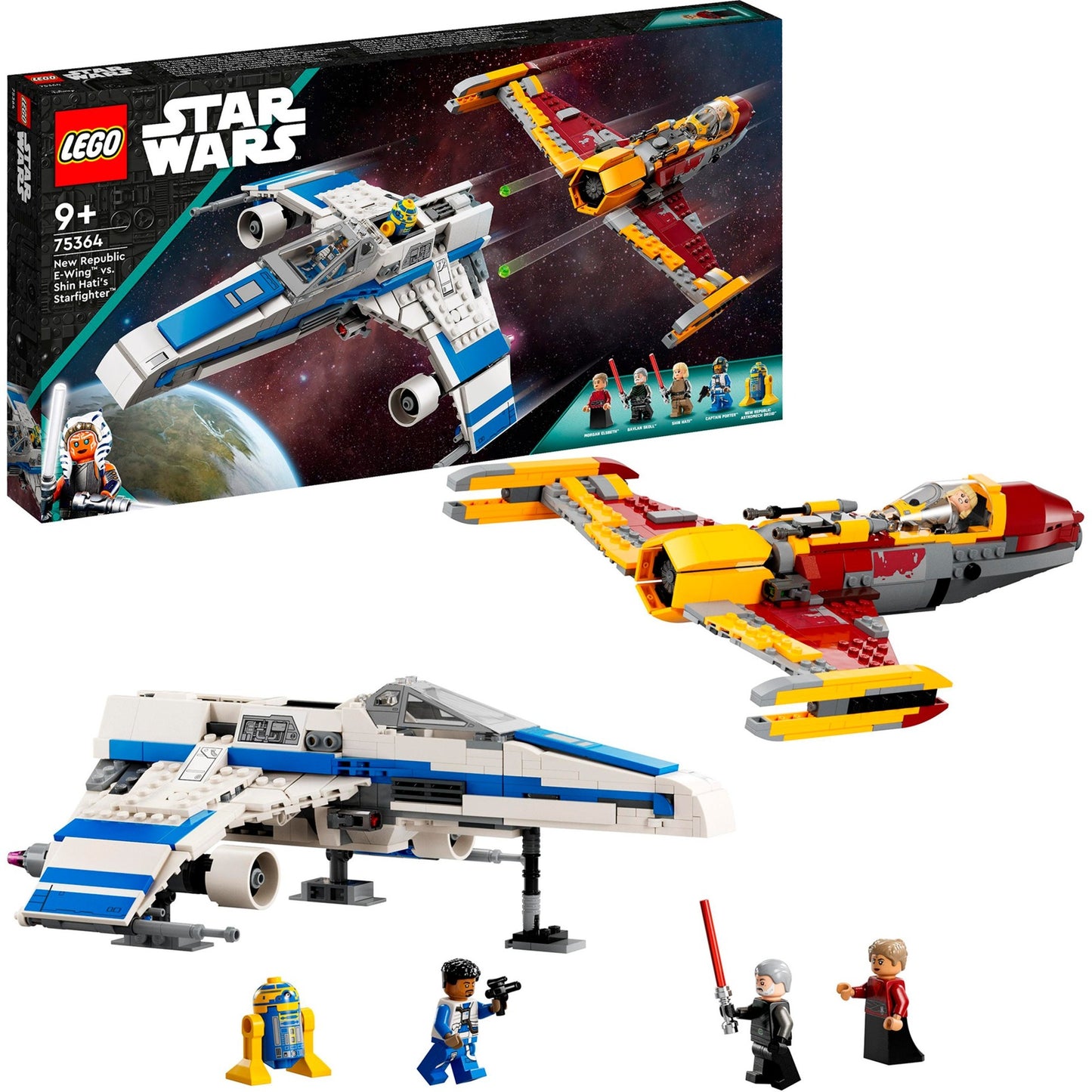 LEGO 75364 Star Wars New Republic E-Wing vs. Shin Hatis Starfighter, Konstruktionsspielzeug