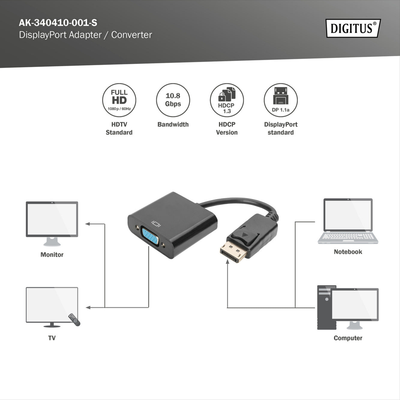 DisplayPort Adapter / Konverter