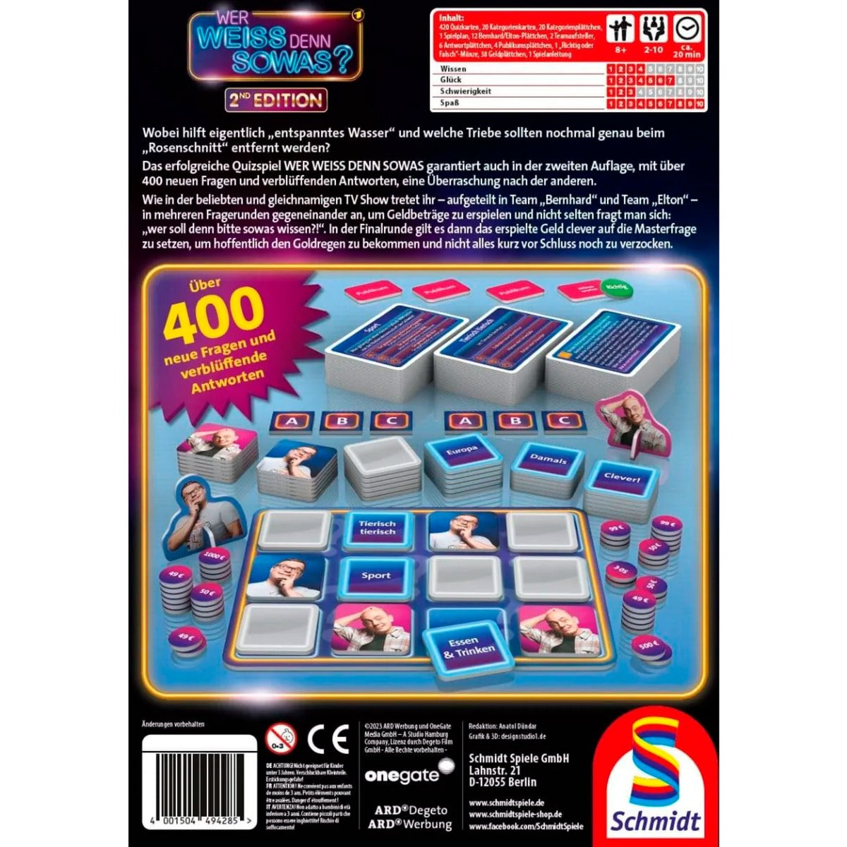 Schmidt Spiele Wer weiss denn sowas? 2nd Edition, Gesellschaftsspiel