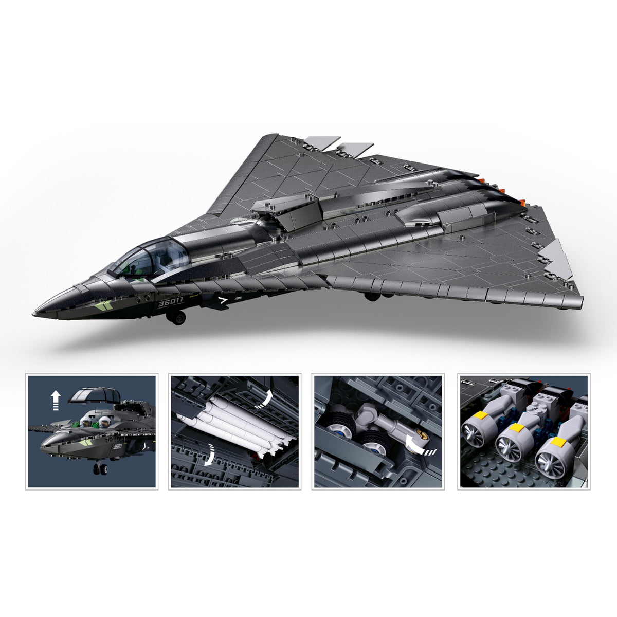 ModelBricks J-36 Kampfjet, Konstruktionsspielzeug