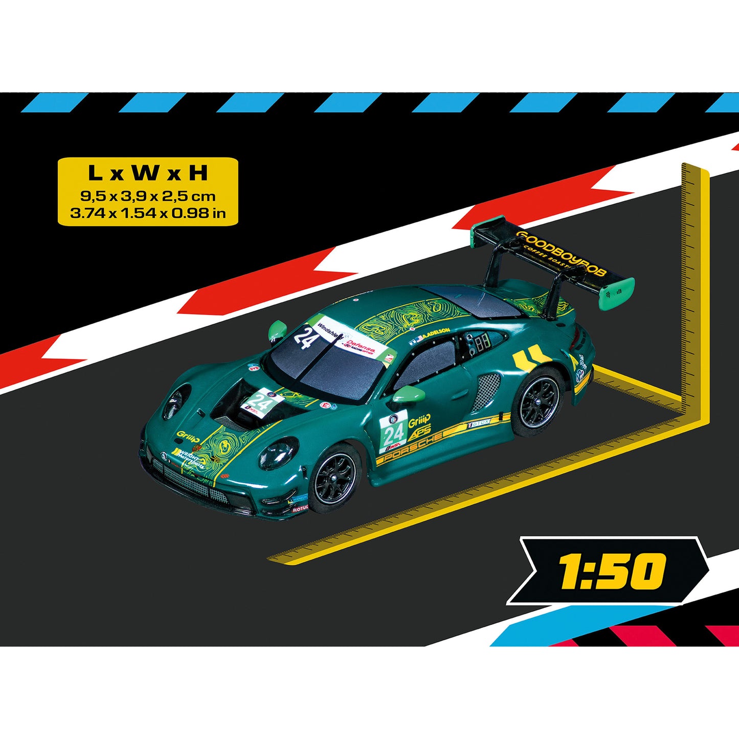 HYBRID Porsche 911 GT3 R Wright Motorsports, No.24, Rennwagen