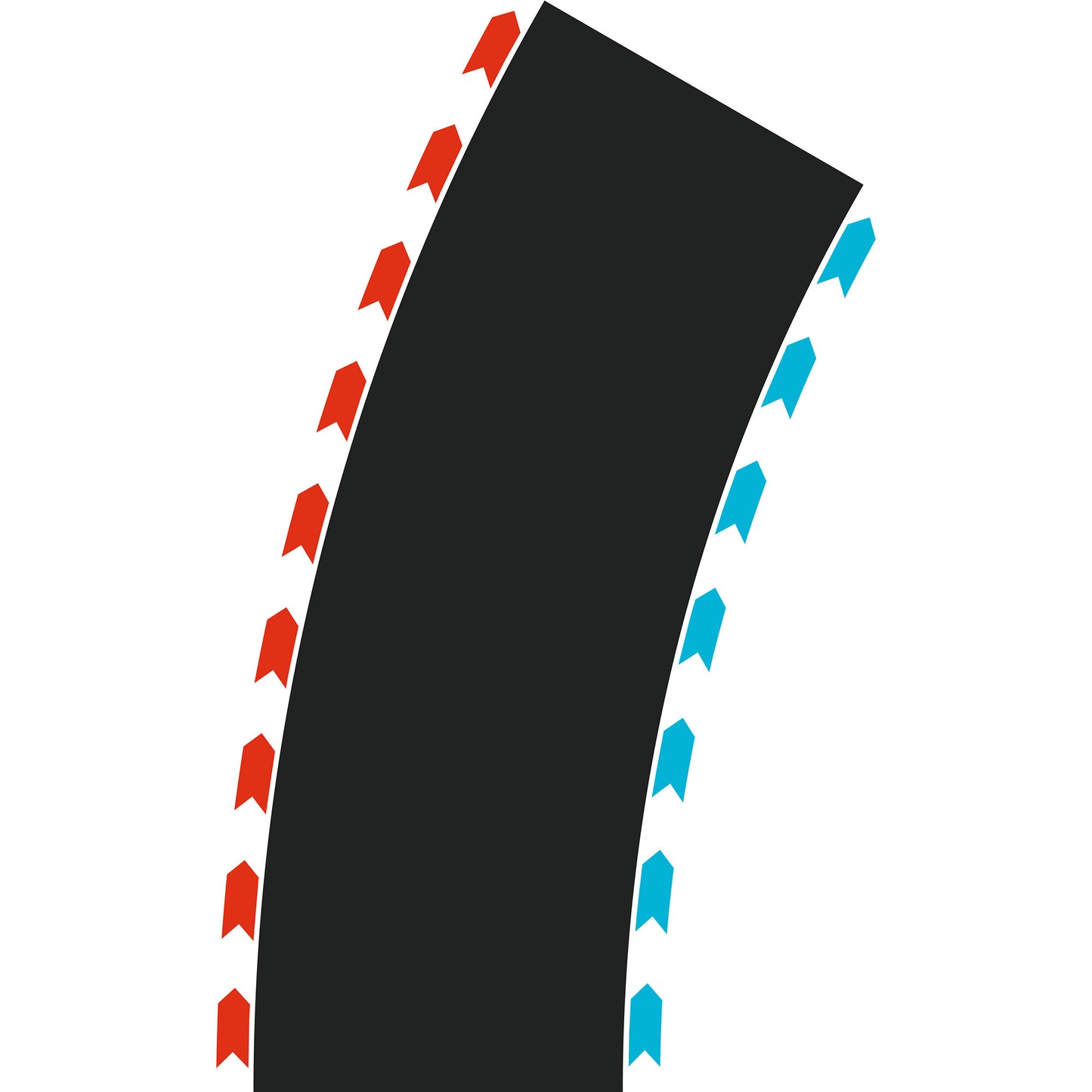 HYBRID Curves Radius 30°, Rennbahn