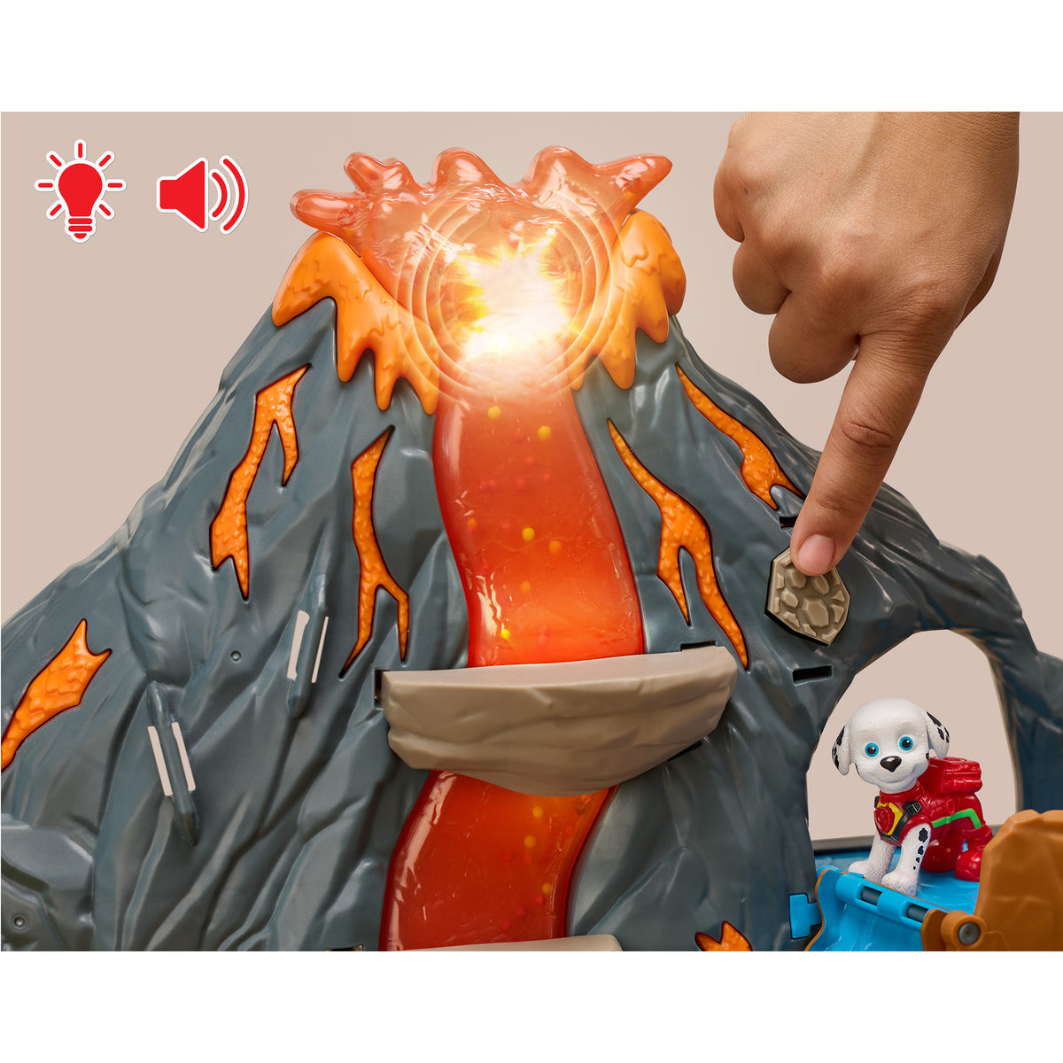 Paw Patrol: Der Dino Film - Super-Lava-Blast Vulkan-Spielset, Spielfigur