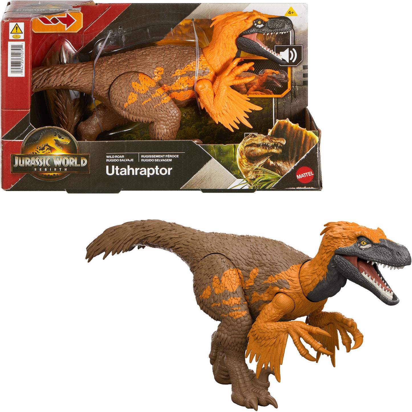 Jurassic World Wild Roar Utahraptor, Spielfigur