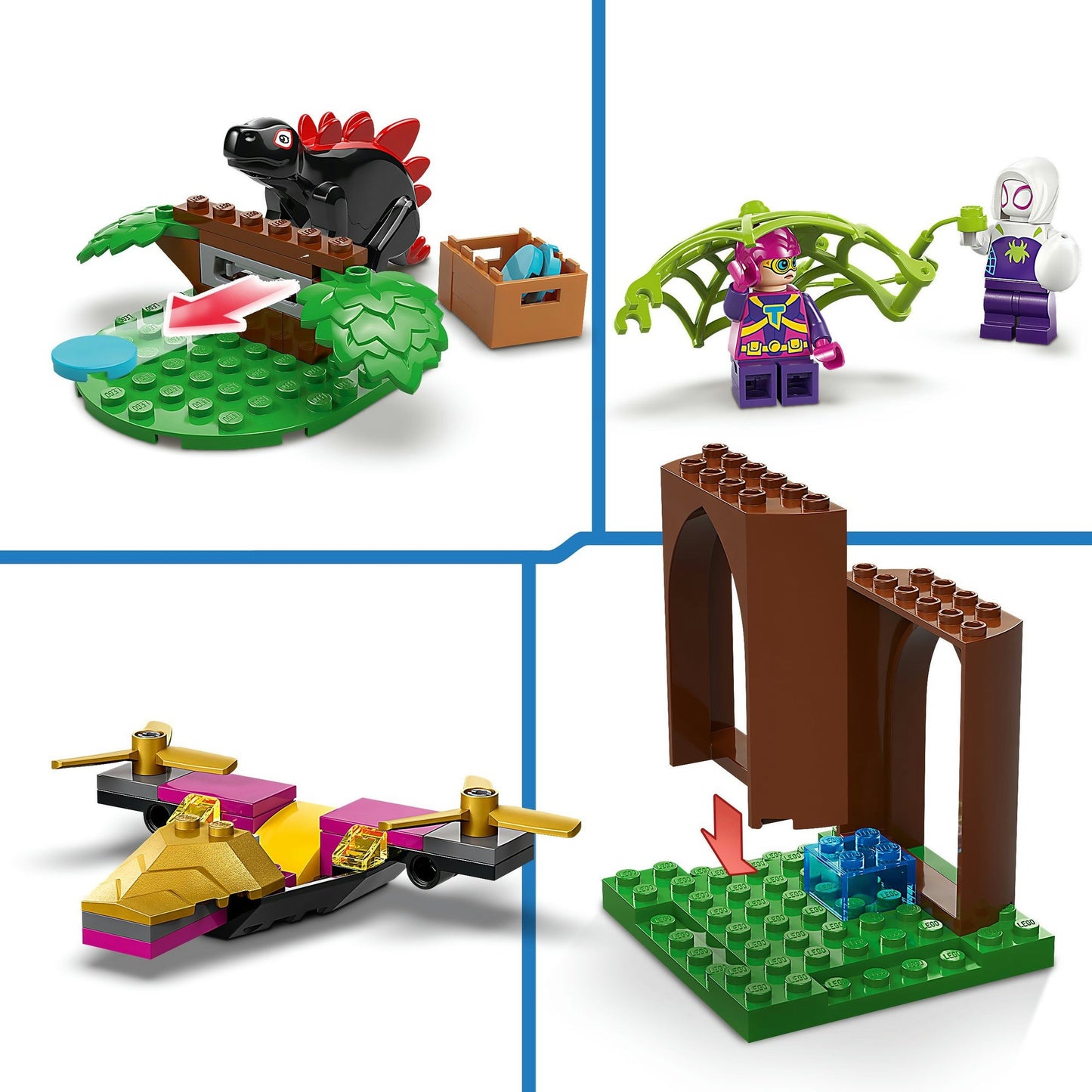 11200 Marvel Spidey und seine Super-Freunde Showdown am Baumhaus: Spidey-Rex vs. Gobby-Raptor, Konstruktionsspielzeug