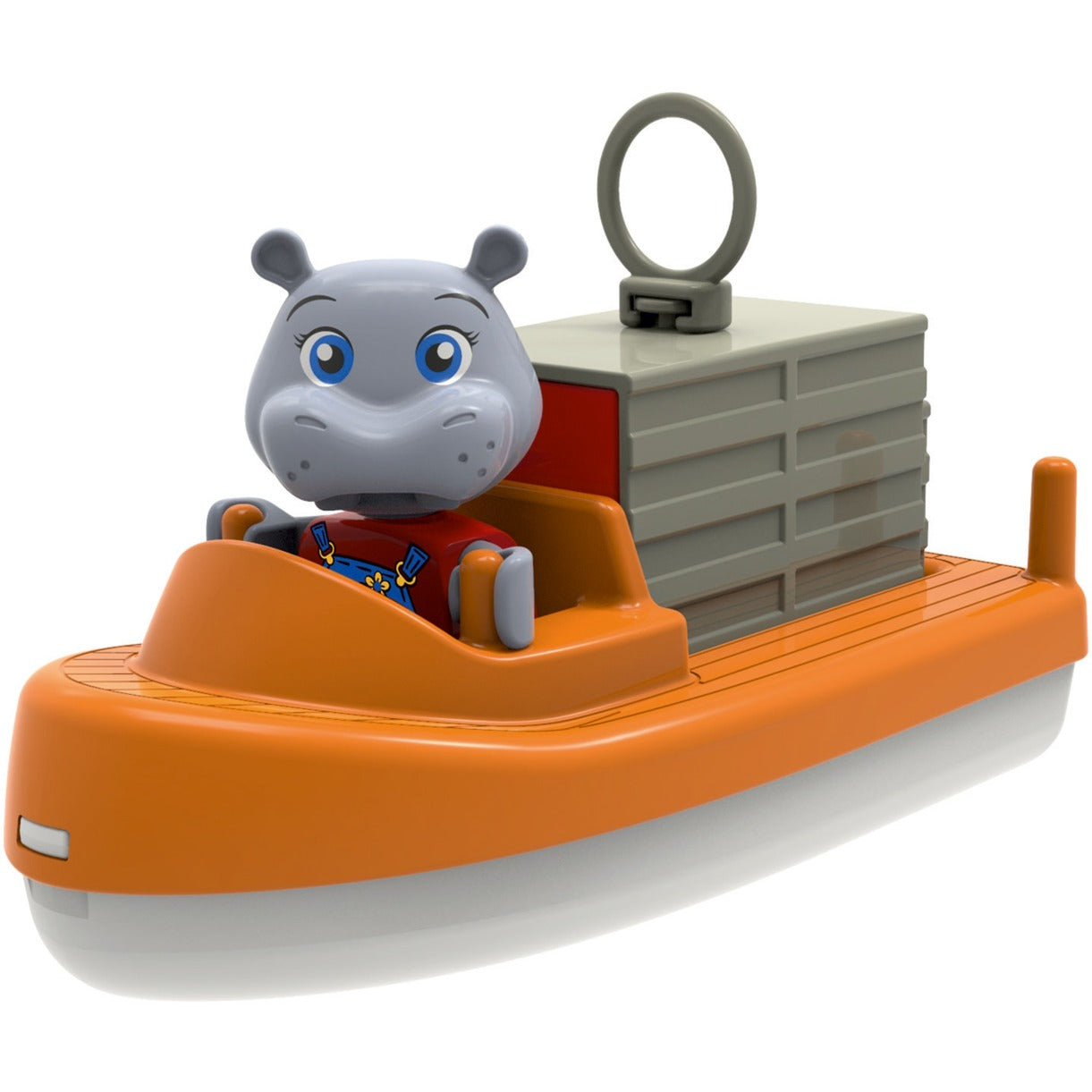 Aquaplay Container- & Transportboot (mehrfarbig, Inkl. 2 Spielfiguren)