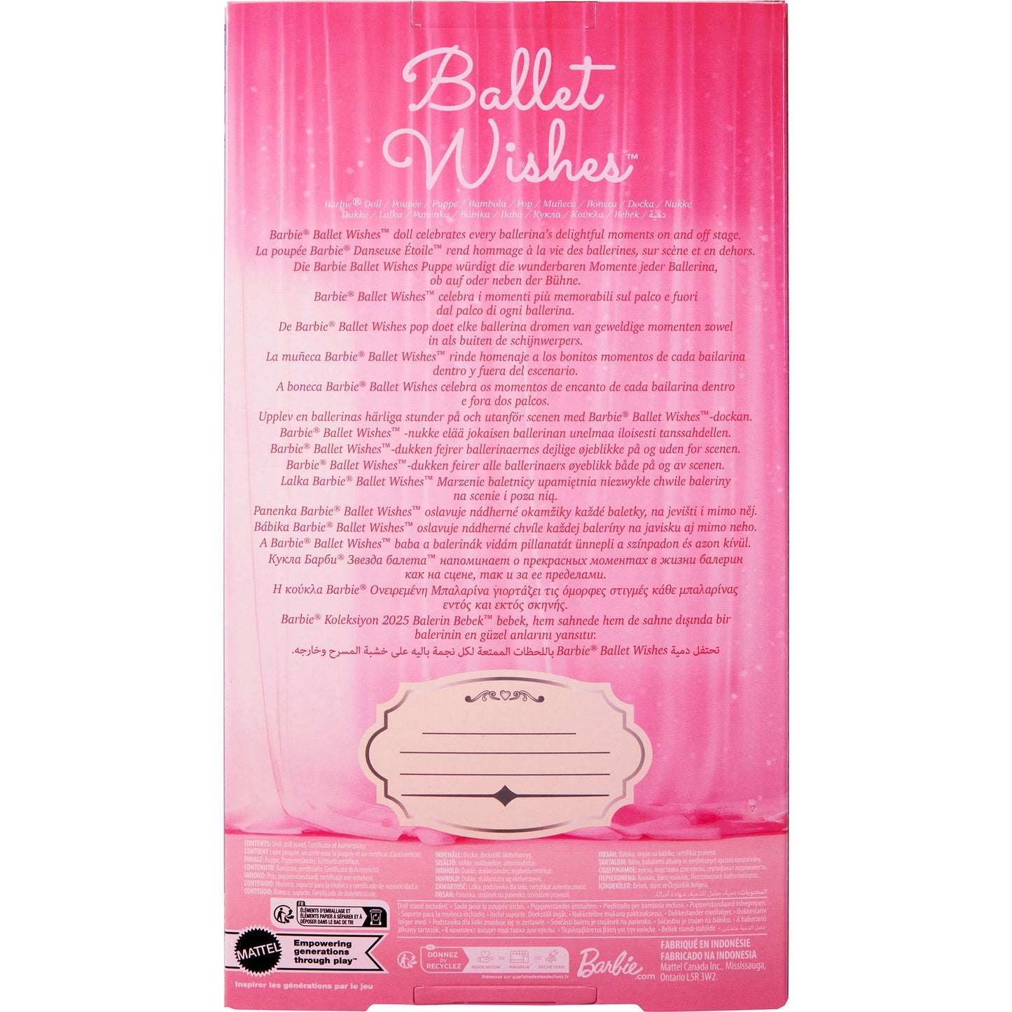 Barbie Signature Ballet Wishes, Puppe
