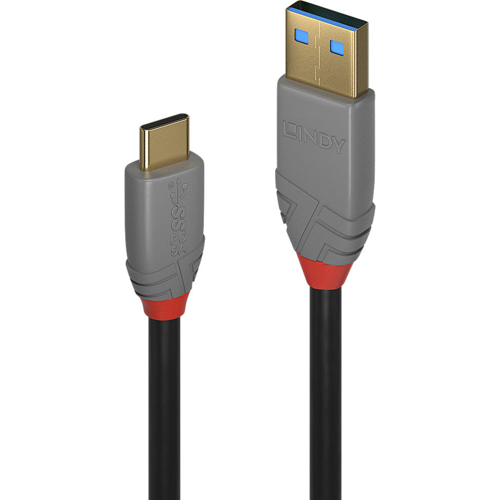 USB 3.2 Typ A an C Kabel, Anthra Line