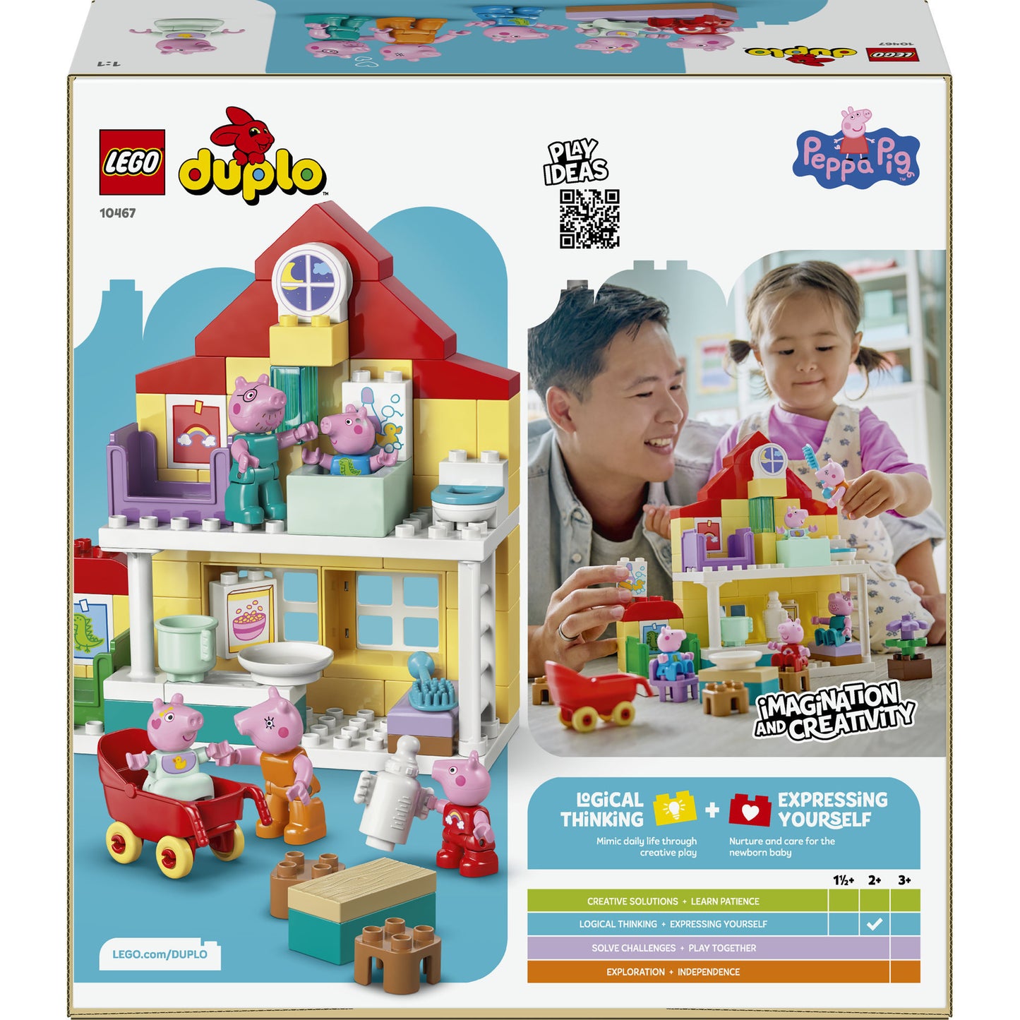 10467 DUPLO Peppa Wutz Familienhaus, Konstruktionsspielzeug
