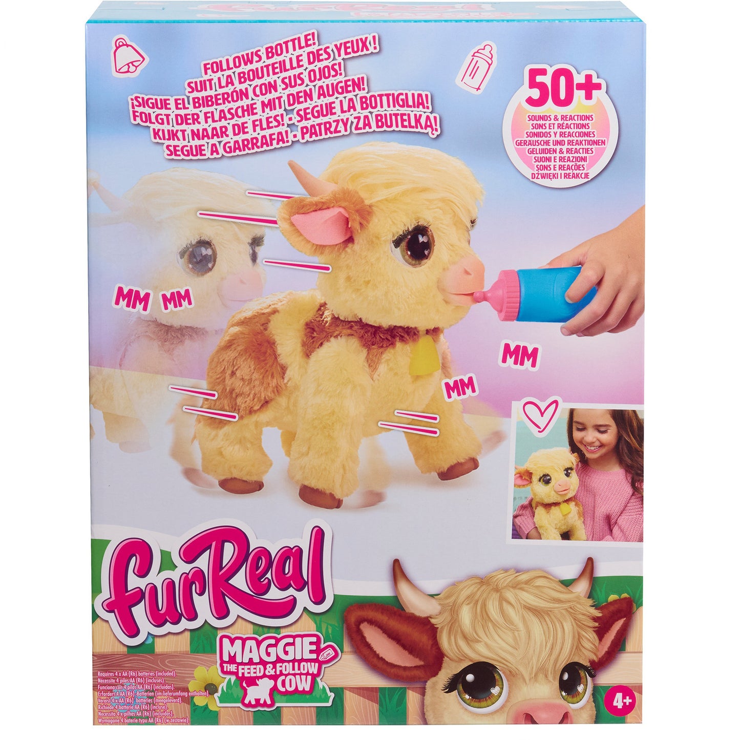 furReal Maggie the Feed & Follow Cow, Kuscheltier