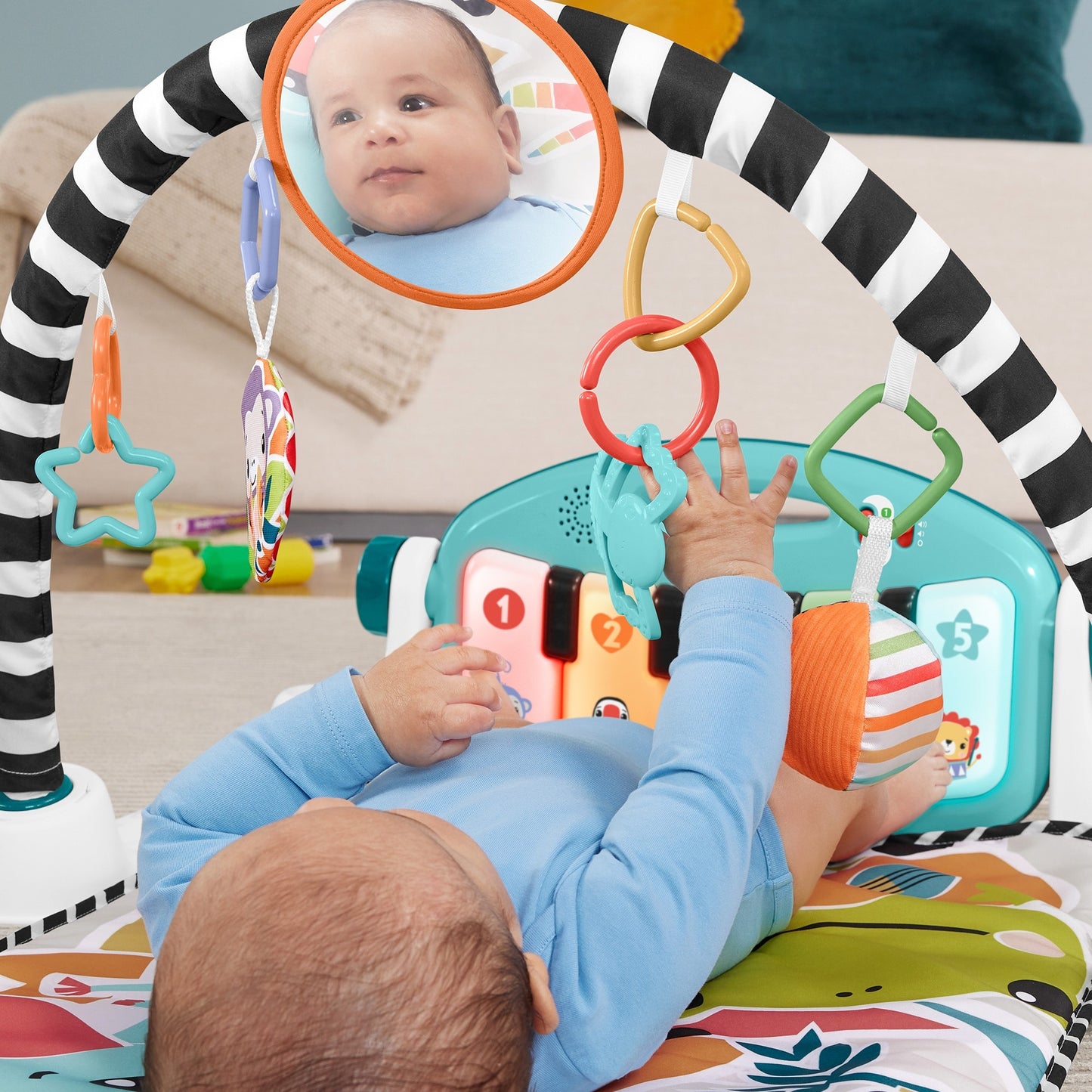 Fisher-Price Kick & Play Piano Spieldecke, Spielbogen/Decke