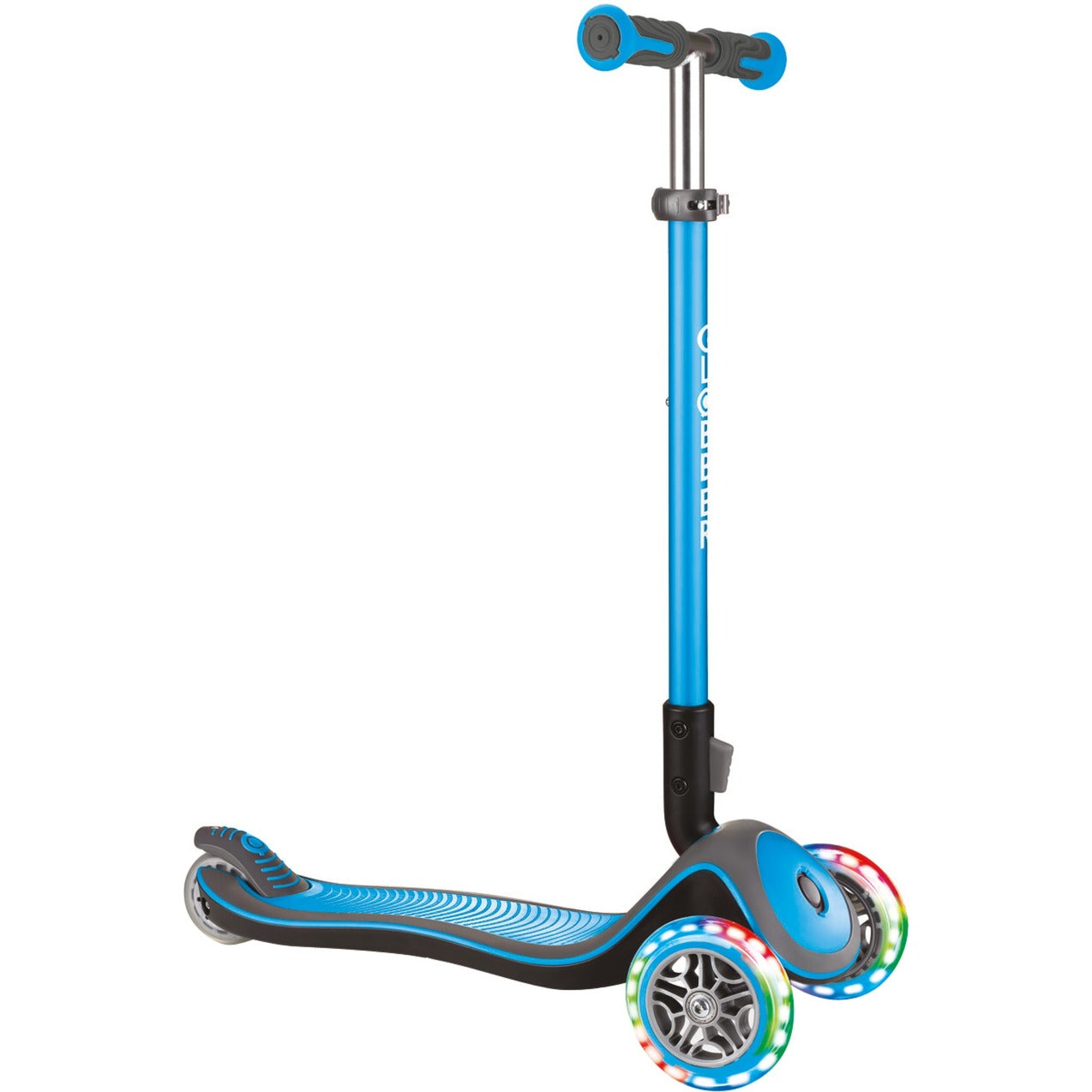 GLOBBER Elite Deluxe mit Leuchtrollen (hellblau)