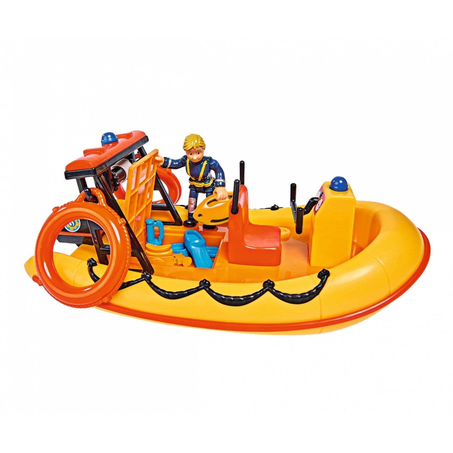 Feuerwehrmann Sam Neptune Boot mit Figur, Spielfahrzeug
