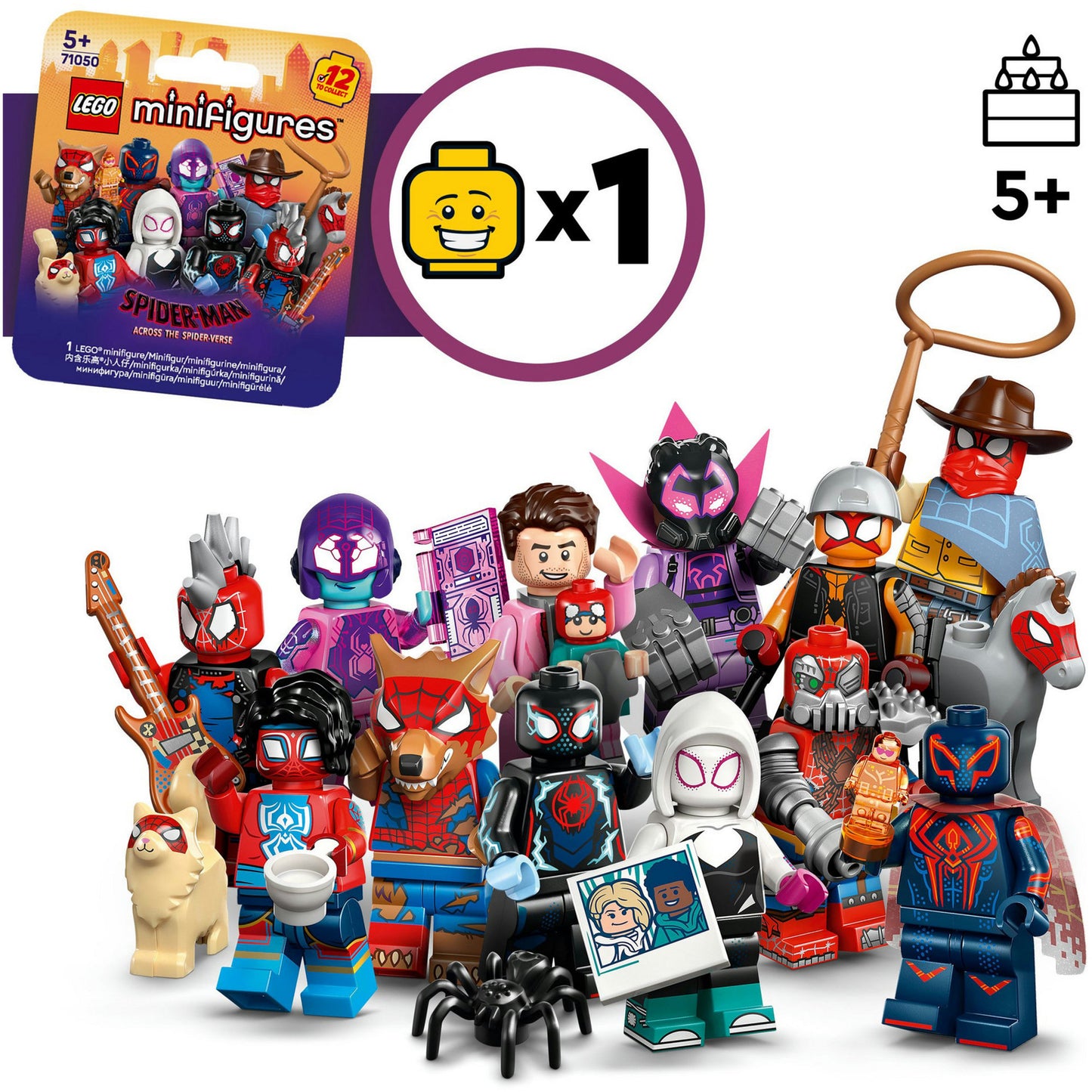 71050 Minifigures Spider Man: Across the Spider-Verse, Konstruktionsspielzeug